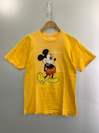 【中古品】【メンズ】 MICKEY 90S PRINT TEE ミッキー マウス 90年代 プリント Tシャツ メンズ 半袖トップス ヴィンテージ 146-260510-em-36-min サイズ：M カラー：イエロー 万代Net店