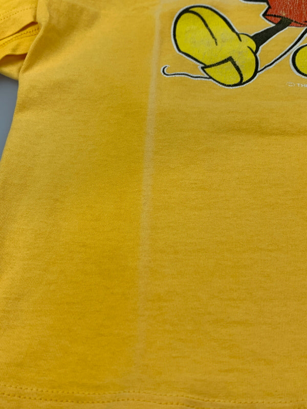【中古品】【メンズ】 MICKEY 90S PRINT TEE ミッキー マウス 90年代 プリント Tシャツ メンズ 半袖トップス ヴィンテージ 146-260510-em-36-min サイズ：M カラー：イエロー 万代Net店