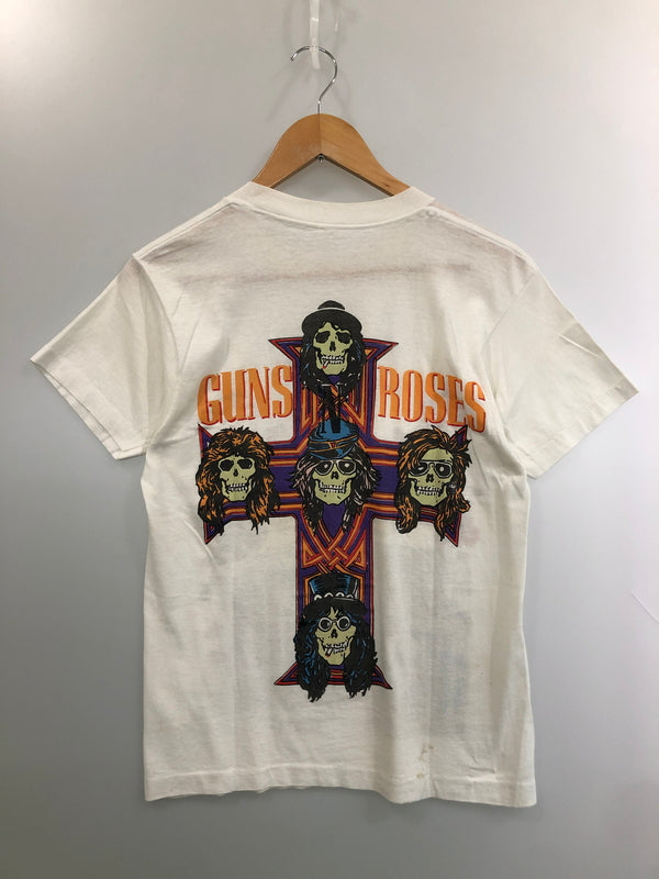 【現状渡し品】【メンズ】 AEROSMITH エアロスミス GUNS ROSES 80’s BOOTLEG? TEE 半袖Tシャツ トップス 146-260519-yn-33-min カラー：ホワイト 万代Net店