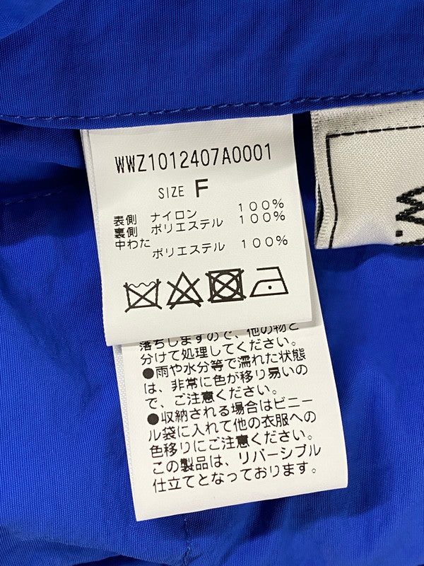 【中古品】【レディース】 WHO'S WHO GALLERY フーズフーギャラリー FP-SPORTS リバブルゾン WWZ1012407A0001 レディース アウター リバーシブル ジャケット アウター 169-260509-yn-03-min サイズ：FREE カラー：ブルー 万代Net店