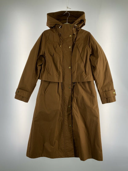 【中古品】【レディース】 ANDEMIU LONG COAT AMG73207AD アンデミュウ ロングマウンテンパーカー アウター 169-260509-yn-02-min サイズ：S カラー：ブラウン 万代Net店