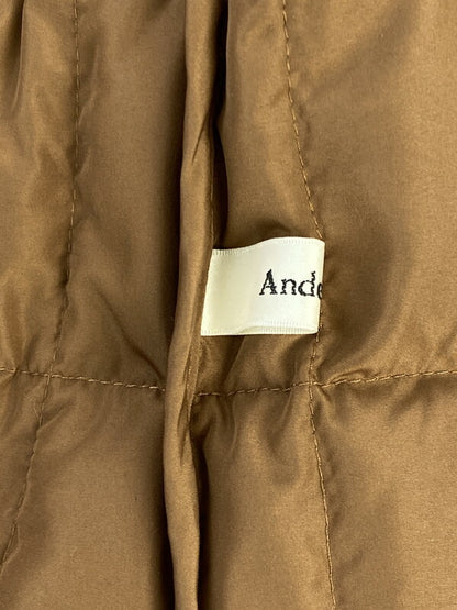 【中古品】【レディース】 ANDEMIU LONG COAT AMG73207AD アンデミュウ ロングマウンテンパーカー アウター 169-260509-yn-02-min サイズ：S カラー：ブラウン 万代Net店