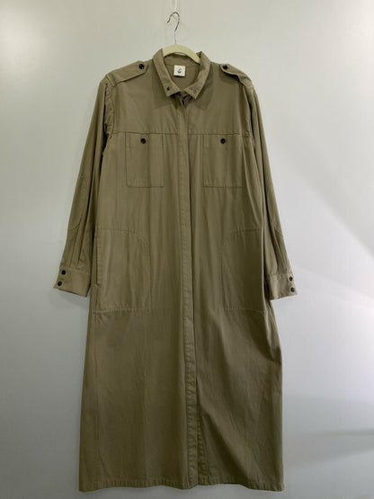 【中古品】【レディース】 6(ROKU)BEAUTY&YOUTH ロクビューティアンドユース 8626-299-0238 COTTON KARSEY DRESS コットン カルゼ ドレス コートワンピース 170-260509-yn-01-min サイズ：38 カラー：ベージュ 万代Net店