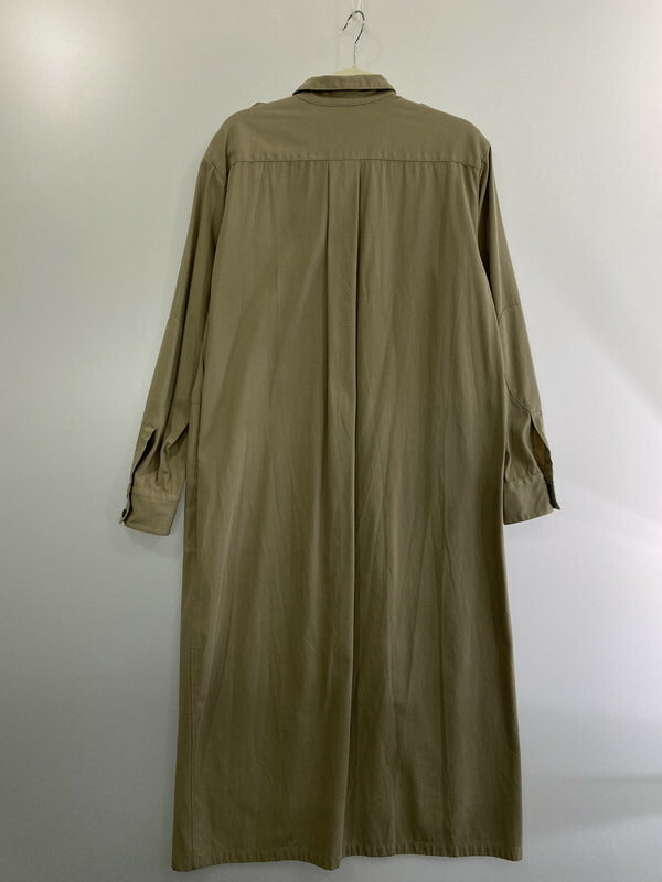 【中古品】【レディース】 6(ROKU)BEAUTY&YOUTH ロクビューティアンドユース 8626-299-0238 COTTON KARSEY DRESS コットン カルゼ ドレス コートワンピース 170-260509-yn-01-min サイズ：38 カラー：ベージュ 万代Net店