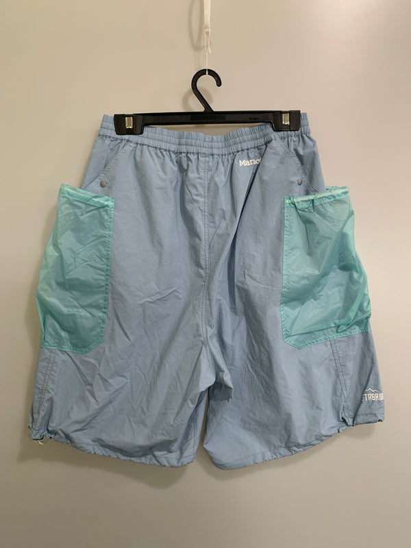 【中古品】【メンズ】 STABRIDGE スタブリッジ ×MARMOT マーモット TOMTJD81AM SHORT PANTS ショートパンツ 155-260523-zi-13-min サイズ：L カラー：タイトブルー 万代Net店