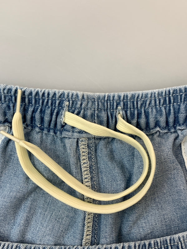 【中古品】【メンズ】 STABRIDGE スタブリッジ DENIM SHORT PANTS デニム ショート パンツ メンズ ボトムス 142-260518-em-20-min サイズ：L カラー：インディゴブルー 万代Net店