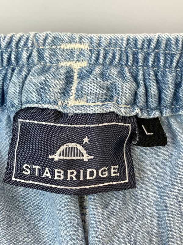 【中古品】【メンズ】 STABRIDGE スタブリッジ DENIM SHORT PANTS デニム ショート パンツ メンズ ボトムス 142-260518-em-20-min サイズ：L カラー：インディゴブルー 万代Net店