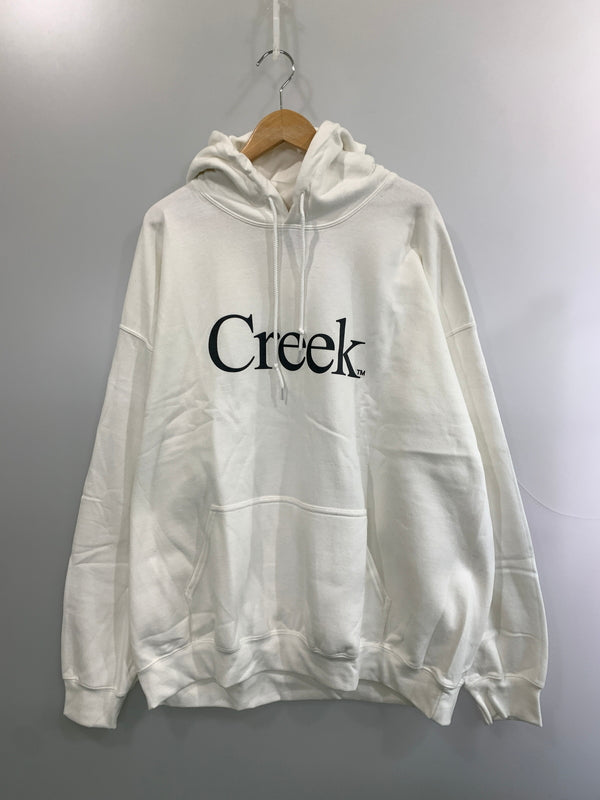 【中古品】【メンズ】 CREEK クリーク LOGO HOODIE ロゴ フーディ パーカー メンズ トップス 140-260518-em-01-min サイズ：XXL カラー：ホワイト 万代Net店