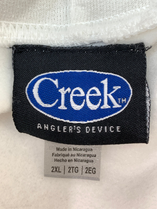 【中古品】【メンズ】 CREEK クリーク LOGO HOODIE ロゴ フーディ パーカー メンズ トップス 140-260518-em-01-min サイズ：XXL カラー：ホワイト 万代Net店