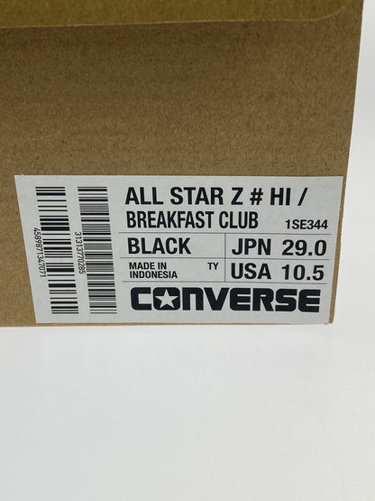 【未使用品】【メンズ】 CONVERSE × BREAKFAST CLUB ブレックファスト・クラブ 1SE344 ALL STAR Z HI 靴 シューズ スニーカー 162-260517-AS-33-min サイズ：29cm カラー：ブラック/ホワイト 万代Net店