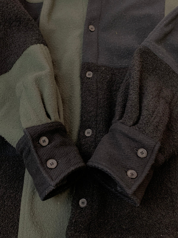 【現状渡し品】【メンズ】 AMBUSH アンブッシュ WOOL JACKET 1SE344 ウール ジャケット メンズ アウター 142-260513-KS-18-min サイズ：2 カラー：ブラック/グリーン 万代Net店