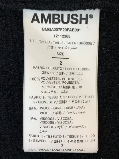 【現状渡し品】【メンズ】 AMBUSH アンブッシュ WOOL JACKET 1SE344 ウール ジャケット メンズ アウター 142-260513-KS-18-min サイズ：2 カラー：ブラック/グリーン 万代Net店