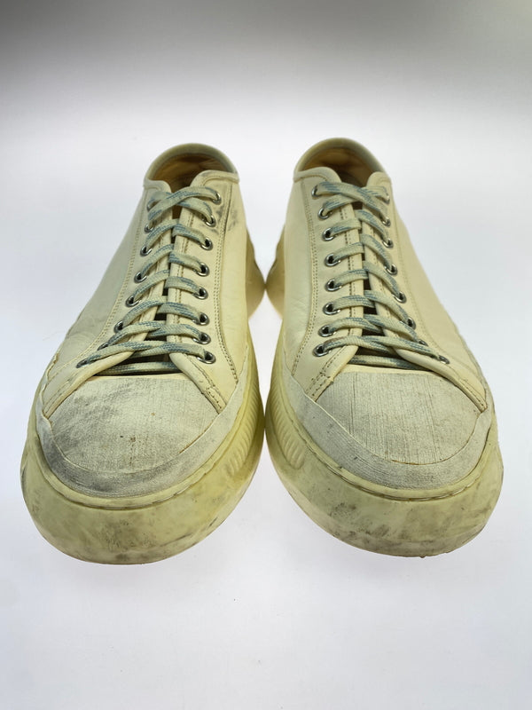 【中古品】【メンズ】 OAMC オーエーエムシー FREE SOLO LOW LEATHER SNEAKER フリー ソロ ロー レザー スニーカー 靴 162-260519-yn-02-min サイズ：42 1/2 カラー：アイボリー 万代Net店