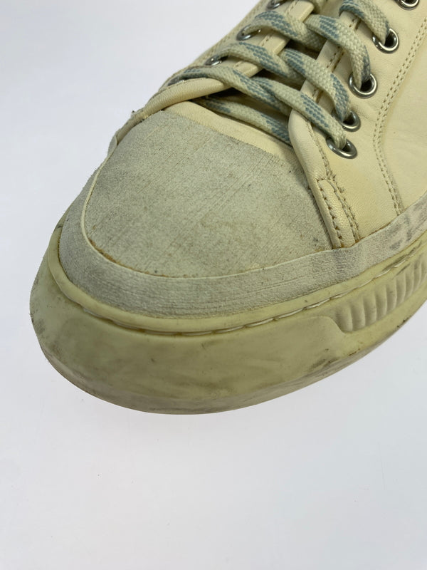 【中古品】【メンズ】 OAMC オーエーエムシー FREE SOLO LOW LEATHER SNEAKER フリー ソロ ロー レザー スニーカー 靴 162-260519-yn-02-min サイズ：42 1/2 カラー：アイボリー 万代Net店