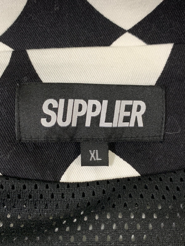 【中古品】【メンズ】 SUPPLIER サプライヤー DIAMOND PATTERN JACKET ダイヤモンド パターン ジャケット 142-260516-zi-03-min サイズ：XL カラー：ブラック/ホワイト 万代Net店