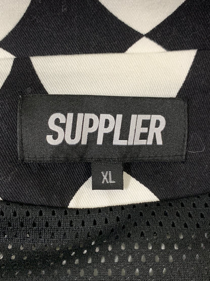 【中古品】【メンズ】 SUPPLIER サプライヤー DIAMOND PATTERN JACKET ダイヤモンド パターン ジャケット 142-260516-zi-03-min サイズ：XL カラー：ブラック/ホワイト 万代Net店