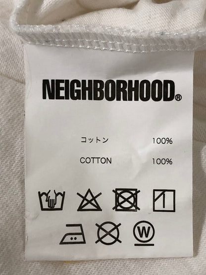 【中古品】【メンズ】 NEIGHBORHOOD ネイバーフッド LS LOGO TEE 長袖 ロゴ Tシャツ メンズ トップス ロンT 142-260512-em-57-min サイズ：L カラー：ホワイト 万代Net店