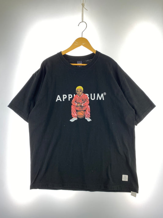 【中古品】【メンズ】 APPLEBUM アップルバム WORM BOY SS TEE 半袖Tシャツ ショートスリーブ 142-260718-AS-56-min サイズ：XXL カラー：ブラック 万代Net店