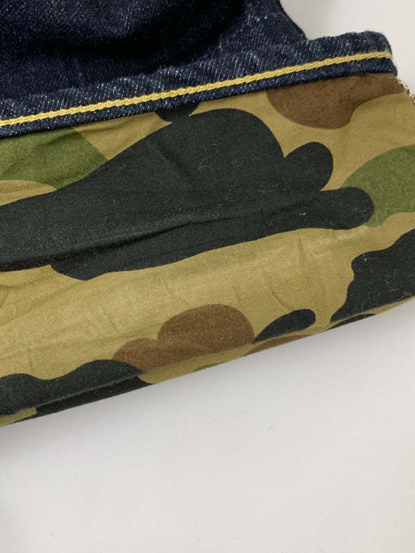 【中古品】【メンズ】 A BATHING APE アベイシングエイプ 1930-150-028 STAR DENIM PANTS デニムパンツ 153-260516-zi-17-min サイズ：L カラー：インディゴ 万代Net店
