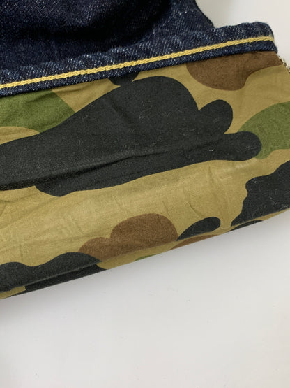 【中古品】【メンズ】 A BATHING APE アベイシングエイプ 1930-150-028 STAR DENIM PANTS デニムパンツ 153-260516-zi-17-min サイズ：L カラー：インディゴ 万代Net店