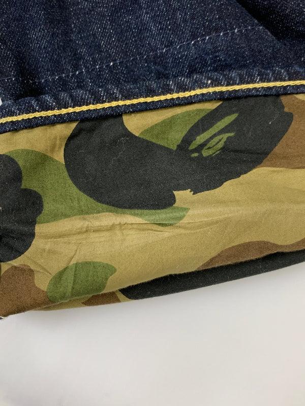 【中古品】【メンズ】 A BATHING APE アベイシングエイプ 1930-150-028 STAR DENIM PANTS デニムパンツ 153-260516-zi-17-min サイズ：L カラー：インディゴ 万代Net店