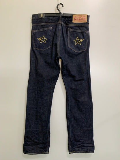 【中古品】【メンズ】 A BATHING APE アベイシングエイプ 1930-150-028 STAR DENIM PANTS デニムパンツ 153-260516-zi-17-min サイズ：L カラー：インディゴ 万代Net店