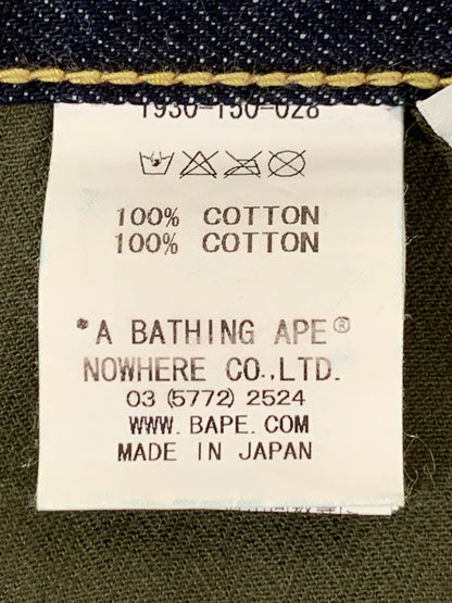 【中古品】【メンズ】 A BATHING APE アベイシングエイプ 1930-150-028 STAR DENIM PANTS デニムパンツ 153-260516-zi-17-min サイズ：L カラー：インディゴ 万代Net店