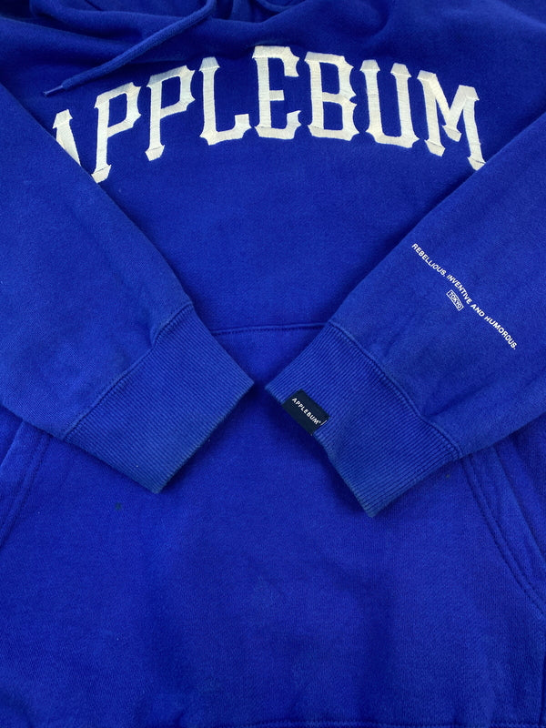 【中古品】【メンズ】 APPLEBUM アップルバム LOGO HOODED ロゴ フーディ パーカー トップス 142-260727-jt-18-min サイズ：XL カラー：ブルー 万代Net店