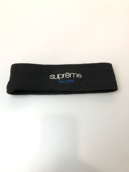 【中古品】【メンズ/レディース】 SUPREME シュプリーム × NEW ERA ニューエラ CLASSIC LOGO HEADBAND 15FW クラシック ロゴ ヘッドバンド ヘアアクセサリー 汗止め 185-260519-em-25-min カラー：ブラック 万代Net店