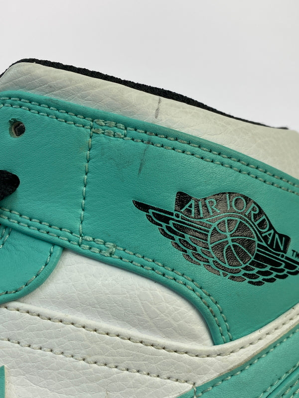 【現状渡し品】【メンズ】 NIKE ナイキ 554724-132 AIR JORDAN 1 MID 靴 シューズ スニーカー 160-260517-AS-21-min サイズ：29cm カラー：ホワイト/ブラック/ミントグリーン 万代Net店