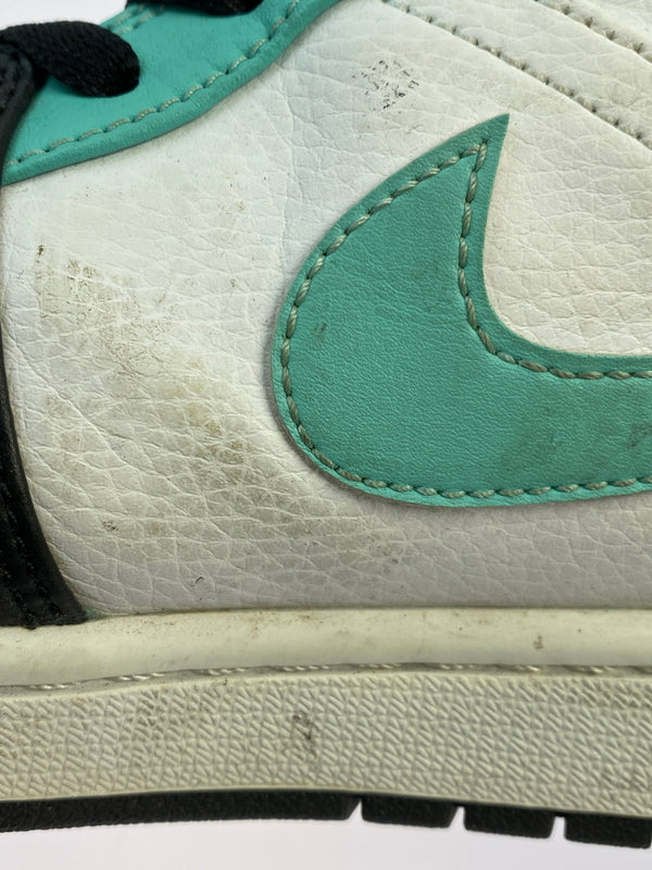 【現状渡し品】【メンズ】 NIKE ナイキ 554724-132 AIR JORDAN 1 MID 靴 シューズ スニーカー 160-260517-AS-21-min サイズ：29cm カラー：ホワイト/ブラック/ミントグリーン 万代Net店