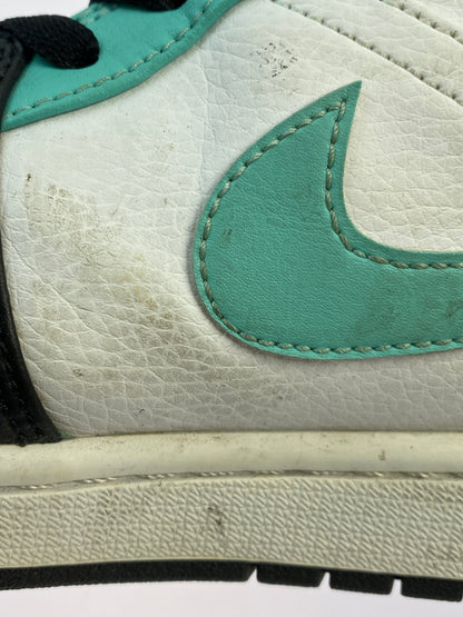 【現状渡し品】【メンズ】 NIKE ナイキ 554724-132 AIR JORDAN 1 MID 靴 シューズ スニーカー 160-260517-AS-21-min サイズ：29cm カラー：ホワイト/ブラック/ミントグリーン 万代Net店