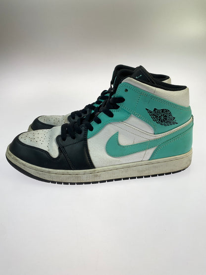 【現状渡し品】【メンズ】 NIKE ナイキ 554724-132 AIR JORDAN 1 MID 靴 シューズ スニーカー 160-260517-AS-21-min サイズ：29cm カラー：ホワイト/ブラック/ミントグリーン 万代Net店