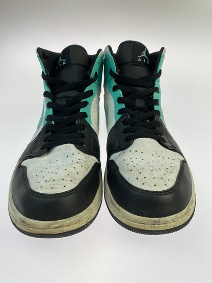 【現状渡し品】【メンズ】 NIKE ナイキ 554724-132 AIR JORDAN 1 MID 靴 シューズ スニーカー 160-260517-AS-21-min サイズ：29cm カラー：ホワイト/ブラック/ミントグリーン 万代Net店