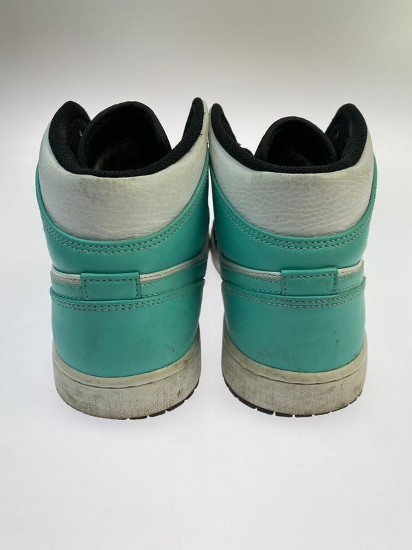 【現状渡し品】【メンズ】 NIKE ナイキ 554724-132 AIR JORDAN 1 MID 靴 シューズ スニーカー 160-260517-AS-21-min サイズ：29cm カラー：ホワイト/ブラック/ミントグリーン 万代Net店