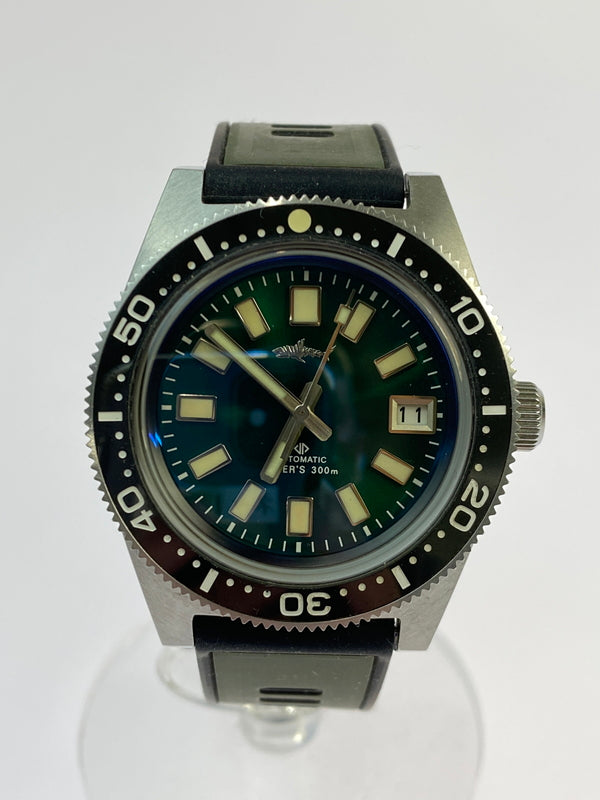 【中古品】【メンズ】 HEIMDALLR ハイムダル DIVER’S 300m アナログ 自動巻き 腕時計 HAS-H8 ダイバーズ ウォッチ メンズ 197-260512-em-19-min カラー：グリーン系 万代Net店