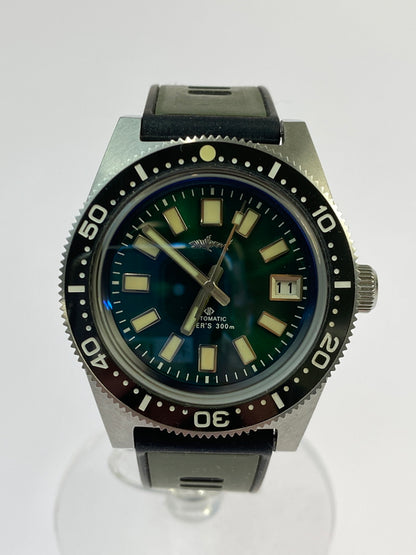 【中古品】【メンズ】 HEIMDALLR ハイムダル DIVER’S 300m アナログ 自動巻き 腕時計 HAS-H8 ダイバーズ ウォッチ メンズ 197-260512-em-19-min カラー：グリーン系 万代Net店