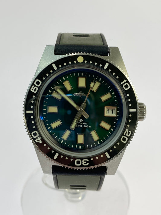 【中古品】【メンズ】 HEIMDALLR ハイムダル DIVER’S 300m アナログ 自動巻き 腕時計 HAS-H8 ダイバーズ ウォッチ メンズ 197-260512-em-19-min カラー：グリーン系 万代Net店