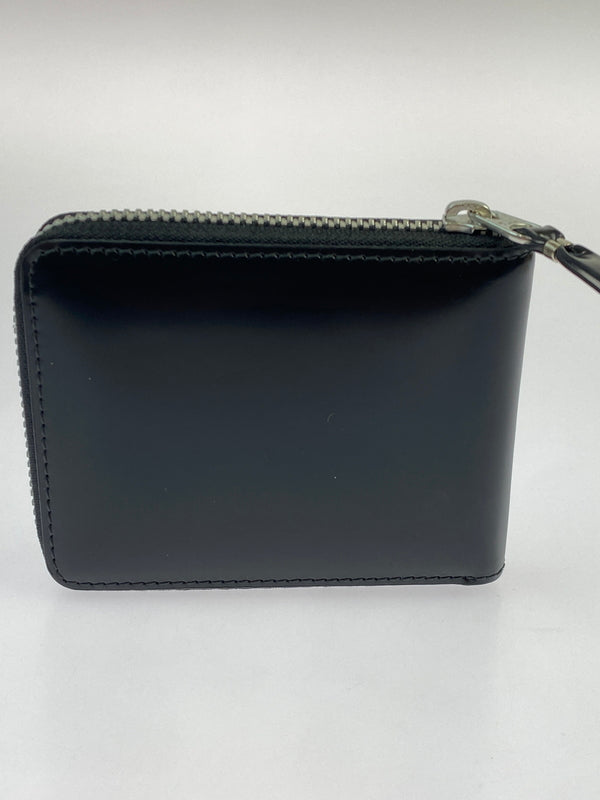 【中古品】【メンズ/レディース】 COMME DES GARCONS コムデギャルソン GOLD LINE WALLET BLACK SILVER ゴールドライン ウォレット 二つ折り財布 200-260512-em-12-min カラー：ブラック/シルバー 万代Net店