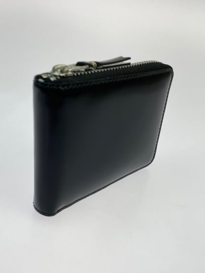 【中古品】【メンズ/レディース】 COMME DES GARCONS コムデギャルソン GOLD LINE WALLET BLACK SILVER ゴールドライン ウォレット 二つ折り財布 200-260512-em-12-min カラー：ブラック/シルバー 万代Net店