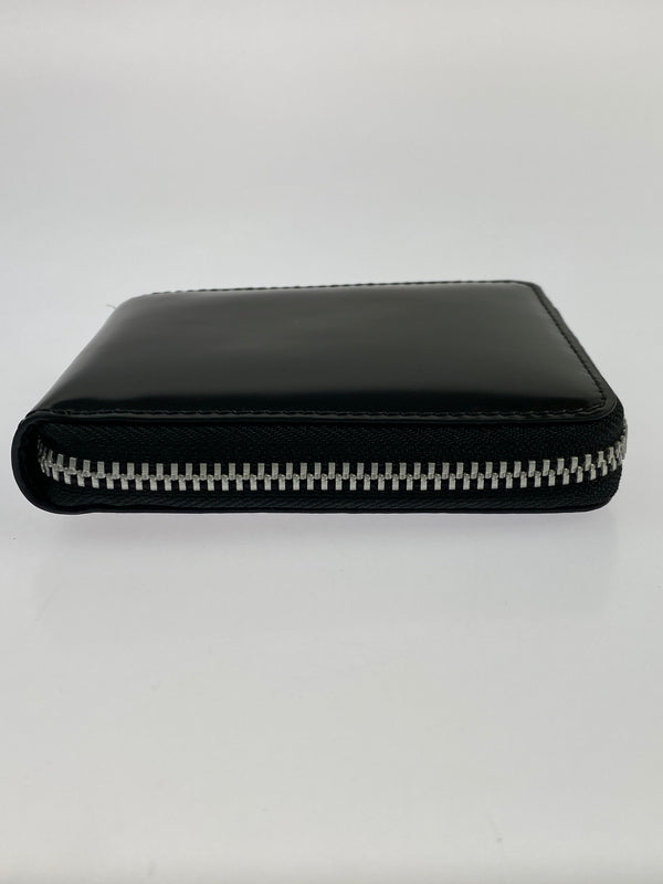 【中古品】【メンズ/レディース】 COMME DES GARCONS コムデギャルソン GOLD LINE WALLET BLACK SILVER ゴールドライン ウォレット 二つ折り財布 200-260512-em-12-min カラー：ブラック/シルバー 万代Net店