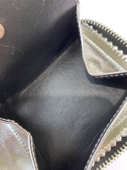 【中古品】【メンズ/レディース】 COMME DES GARCONS コムデギャルソン GOLD LINE WALLET BLACK SILVER ゴールドライン ウォレット 二つ折り財布 200-260512-em-12-min カラー：ブラック/シルバー 万代Net店
