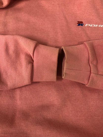 【中古品】【メンズ】 PALEDUSK パレスダスク × KEBOZ ケボズ 刺繍 HOODIE PINK メンズ フーディー パーカー トップス 142-260512-em-56-min サイズ：XL カラー：サーモンピンク 万代Net店