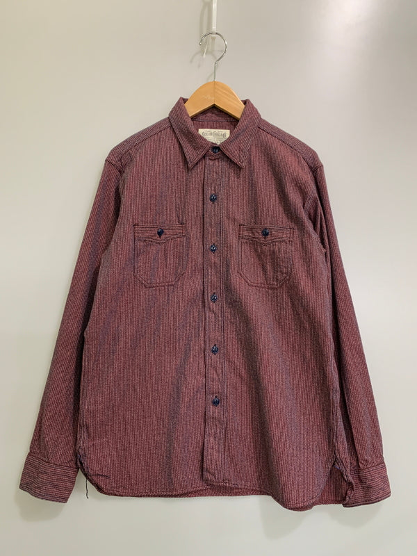 【中古品】【メンズ】 SUGAR CANE シュガーケーン SC28283 LS WORK SHIRT ワークシャツ 145-260516-zi-06-min サイズ：M 万代Net店