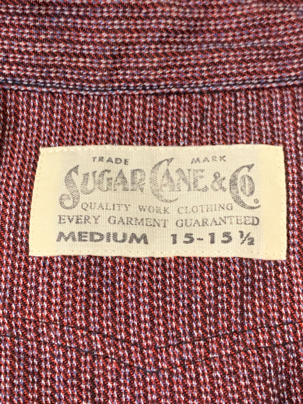 【中古品】【メンズ】 SUGAR CANE シュガーケーン SC28283 LS WORK SHIRT ワークシャツ 145-260516-zi-06-min サイズ：M 万代Net店