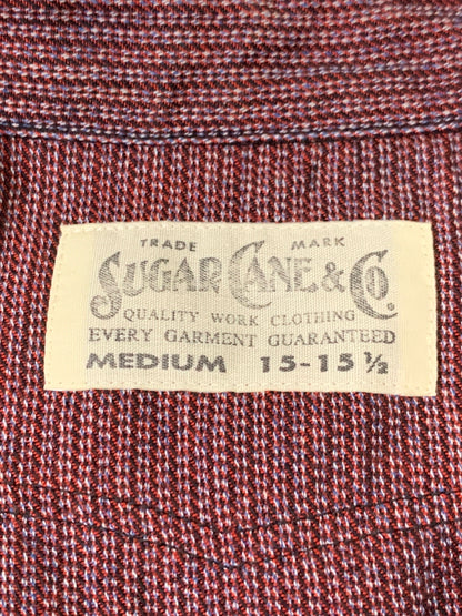 【中古品】【メンズ】 SUGAR CANE シュガーケーン SC28283 LS WORK SHIRT ワークシャツ 145-260516-zi-06-min サイズ：M 万代Net店