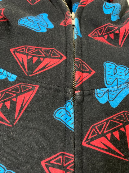 【中古品】【メンズ】 BILLIONAIRE BOYS CLUB ビリオネアボーイズクラブ × JP THE WAVY ジェイピー ザ ウェイビー DIAMONDS & DOLLARS CREAM HOODIE BBCJP195SK001 142-260515-em-21-min サイズ：XL カラー：ブラック系 万代Net店