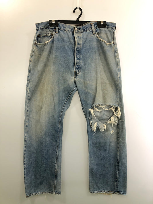 【現状渡し品】【メンズ】 LEVI'S リーバイス 501 DENIM PANTS 刻印6 78年1月製造 SMALL E 通常R 平行ステッチ 66後期 デニム パンツ メンズ ボトムス ジーンズ 157-260515-em-35-min サイズ：W44×L32 カラー：インディゴブルー 万代Net店