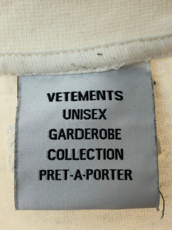 【中古品】【メンズ】 VETEMENTS ヴェトモン CHEMICAL LOGO T‐SHIRT WHITE ケミカル ロゴ Tシャツ メンズ トップス 半袖 元素記号 141-260515-em-27-min サイズ：L カラー：ホワイト 万代Net店