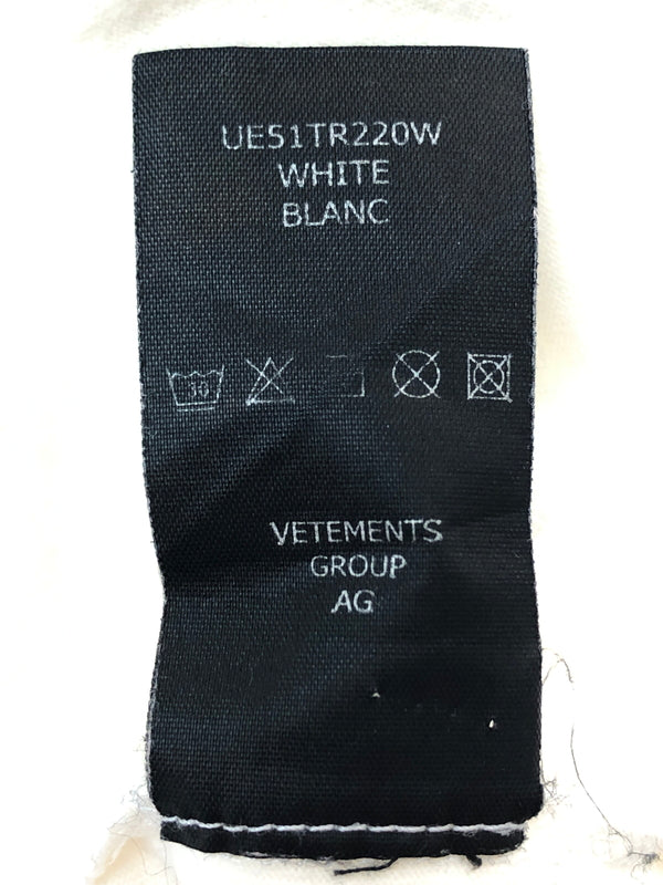 【中古品】【メンズ】 VETEMENTS ヴェトモン CHEMICAL LOGO T‐SHIRT WHITE ケミカル ロゴ Tシャツ メンズ トップス 半袖 元素記号 141-260515-em-27-min サイズ：L カラー：ホワイト 万代Net店